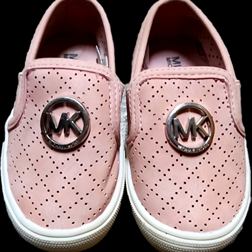 Michael Kors Olivia perforated slip- ons toddler size 5
